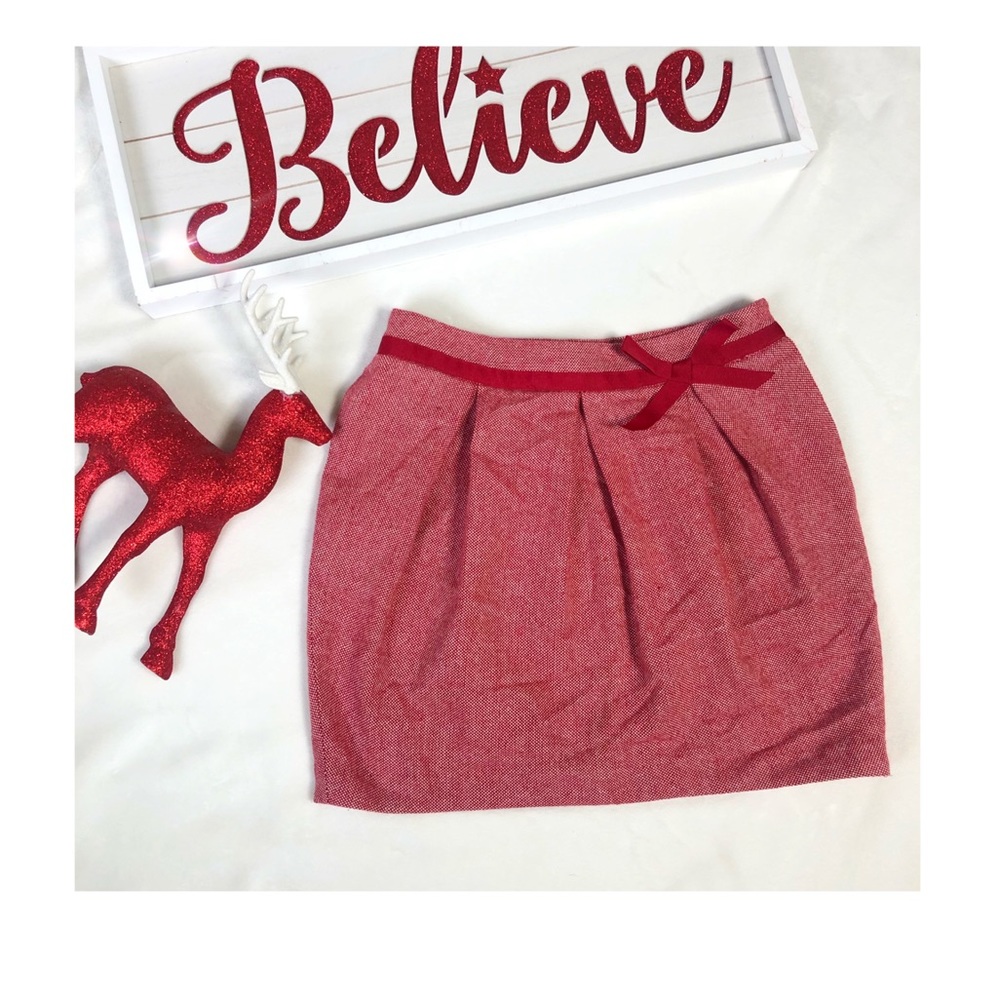 CATO RED Bow skirt with pockets